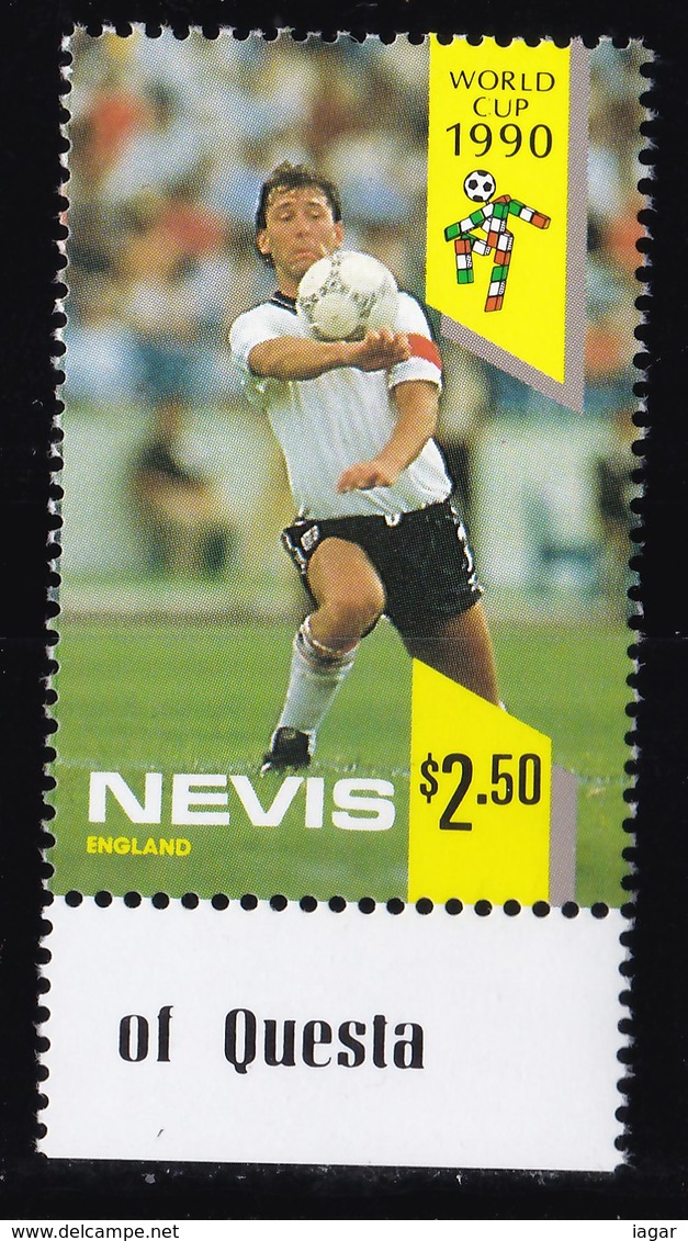 THEMATIC WORLD FOOTBALL CHAMPIONSHIP ITALY '90  - NEVIS - 1990 – Italia