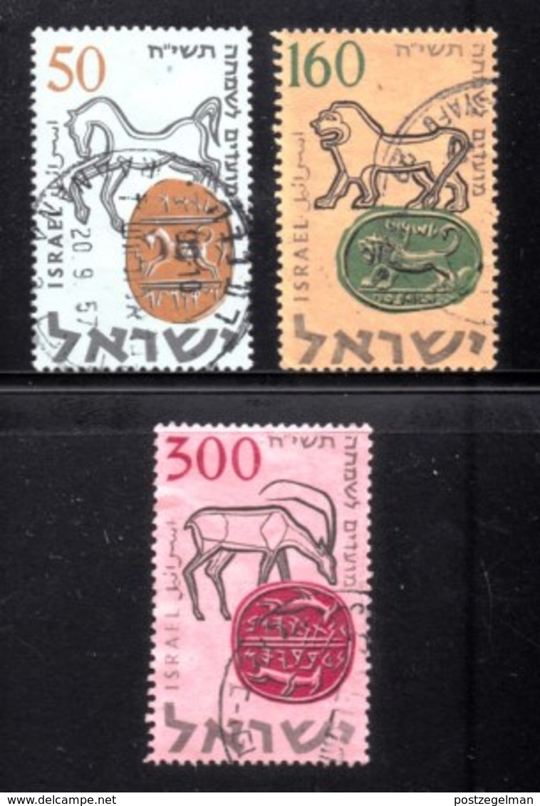 ISRAEL, 1957, Used Stamp(s ) Without Tab, New Year, SG Number 139-141, Scannumber 17317 - Usados (sin Tab)