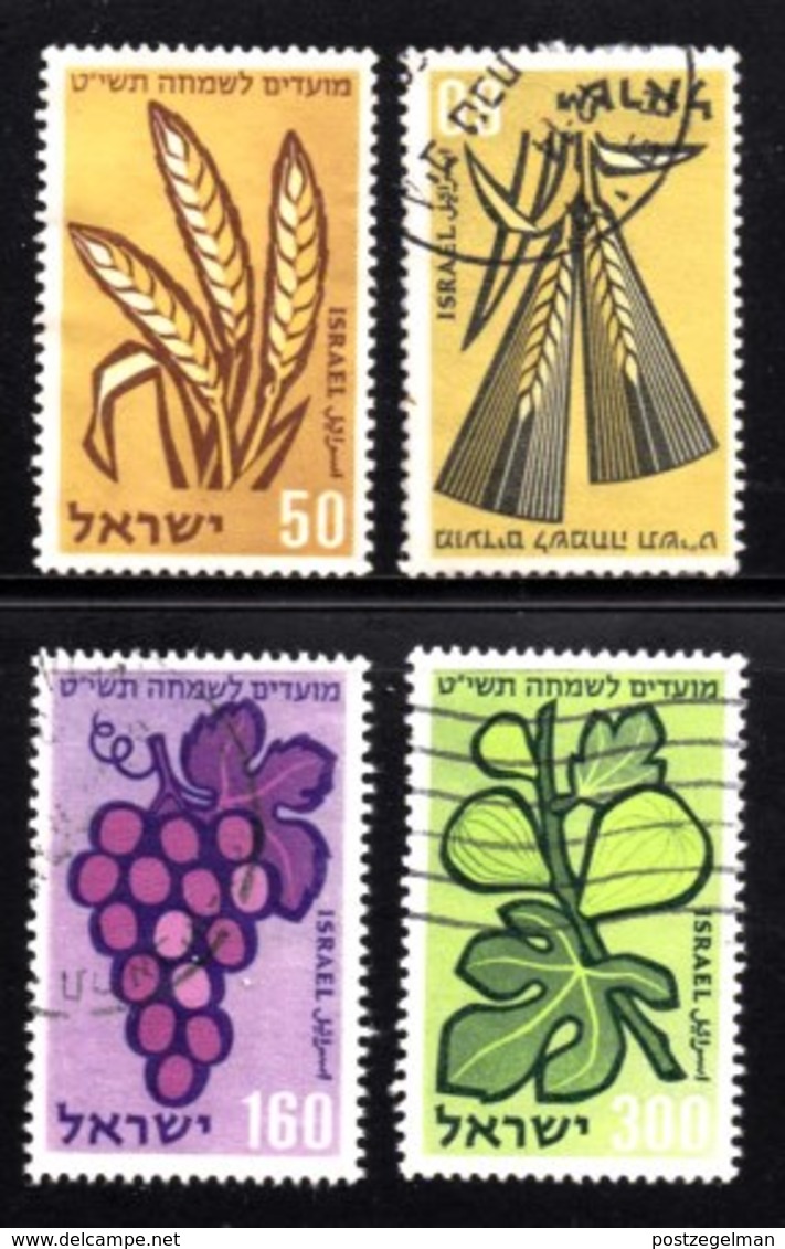 ISRAEL, 1958, Used Stamp(s ) Without Tab, New Year Crops, SG Number 150-153, Scannumber 17327 - Used Stamps (without Tabs)