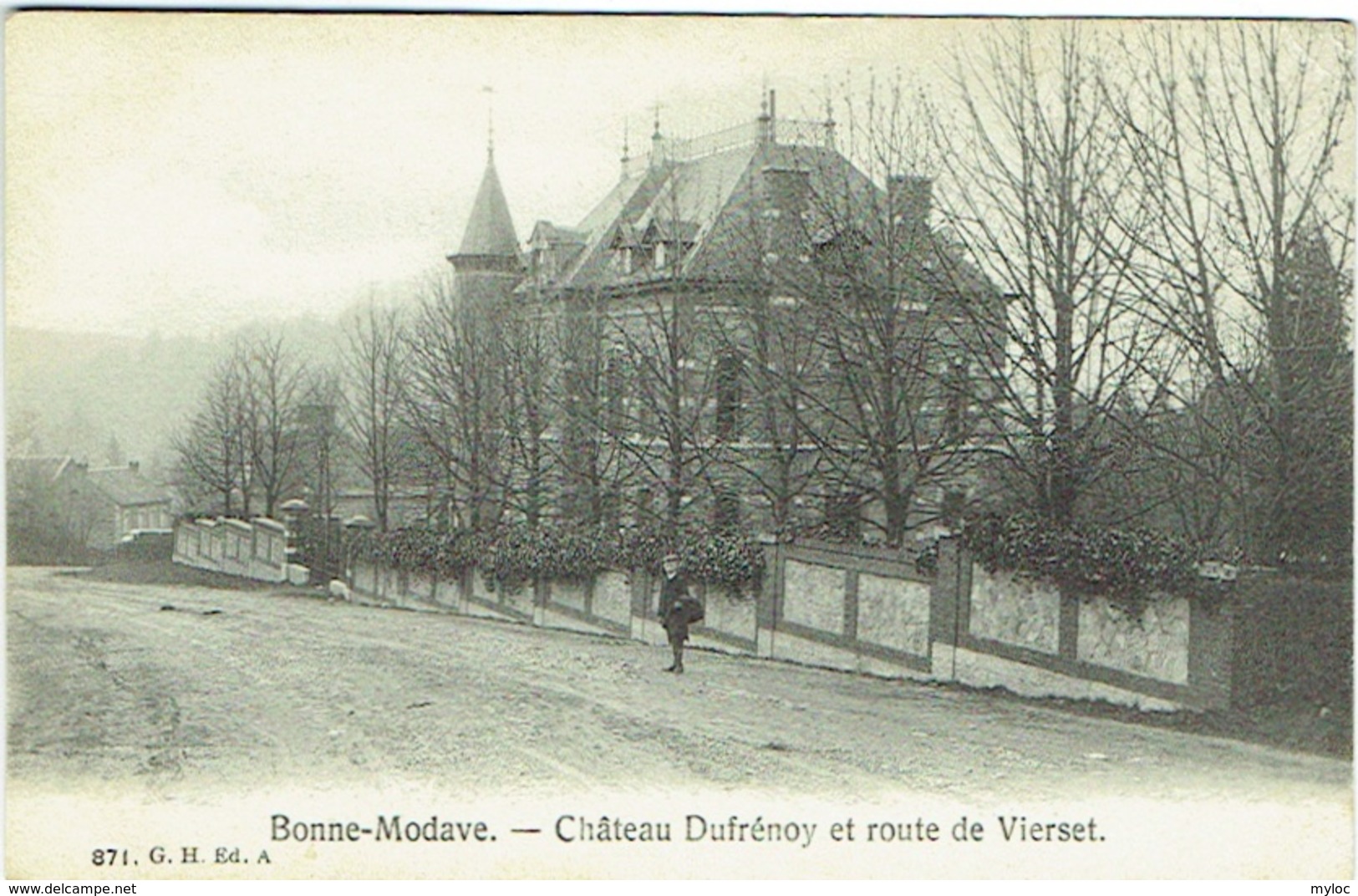 Bonne-Modave. Château Dufrénoy Et Route De Vierset. - Modave