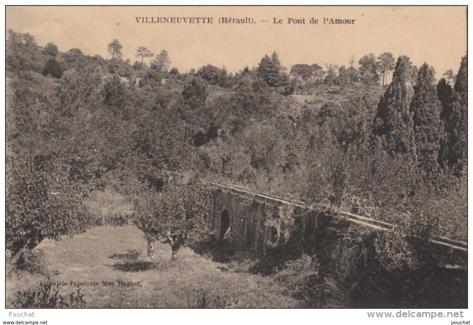 EB5- 34)  VILLENEUVETTE  (HÉRAULT) LE PONT DE L'AMOUR  - (2 SCANS) - Autres & Non Classés