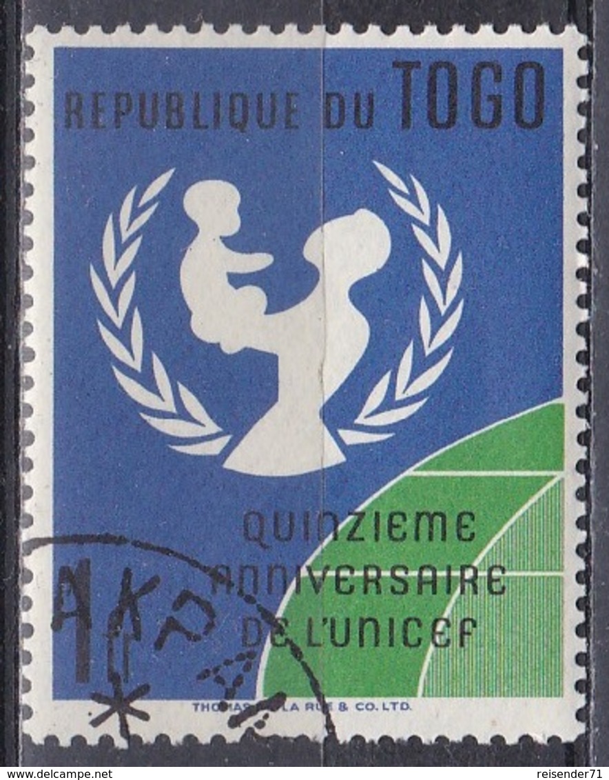 Togo 1961 Organisationen UNO ONU UNICEF Kinderhilfswerk Familie Family Mutter Kind Mother Child, Mi. 329 Gest. - Togo (1960-...)