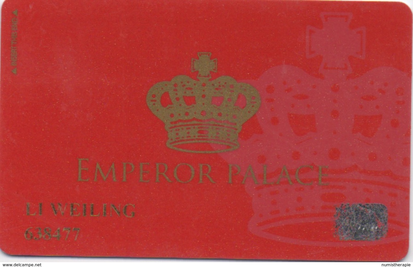 Carte De Membre Casino : Emperor Palace Macau Macao - Cartes De Casino