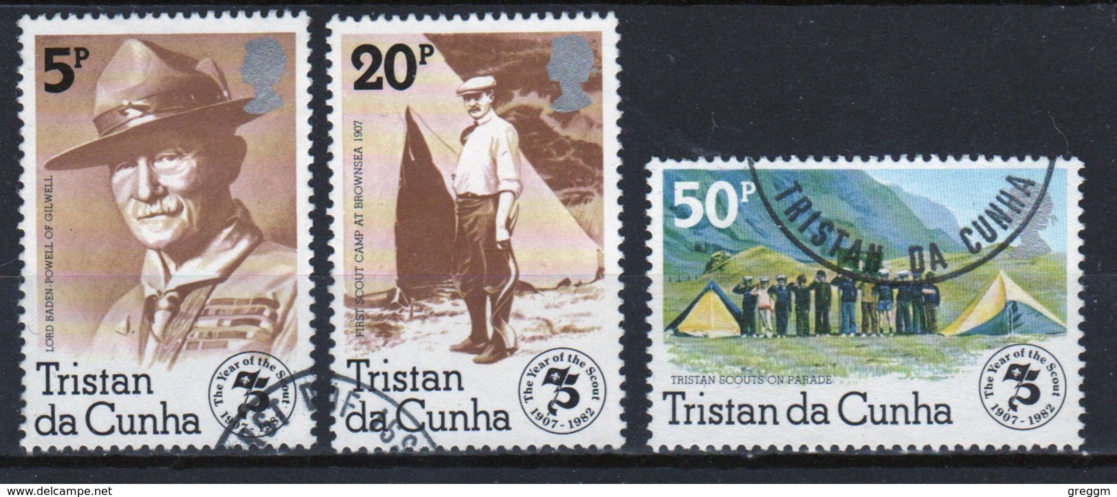 Tristan Da Cunha 1982 Complete Set Of Stamps Commemorating 75th Anniversary Of Boy Scout Movement. - Tristan Da Cunha