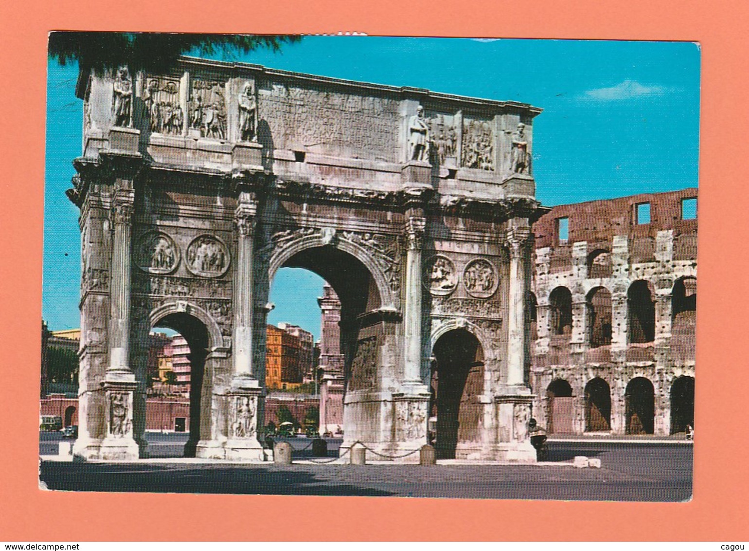 VATICAN N° 969/970 SUR CARTE POSTALE ROMA ARC DE COSTANTIN - Vaticano (Ciudad Del)