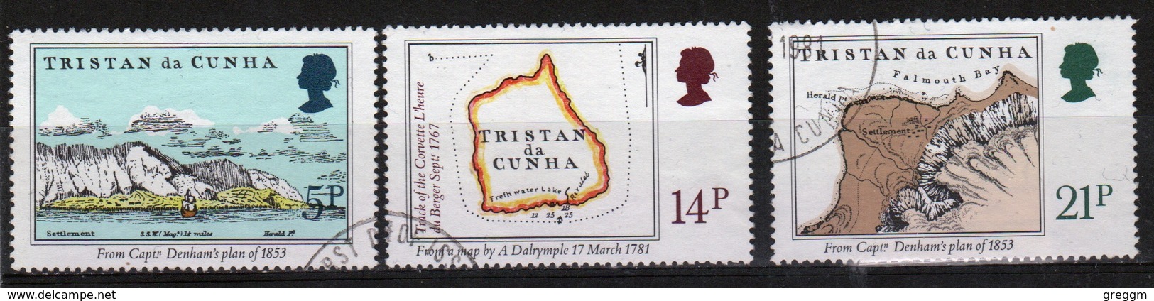 Tristan Da Cunha 1981 Complete Set Of Stamps Commemorating Early Maps. - Tristan Da Cunha