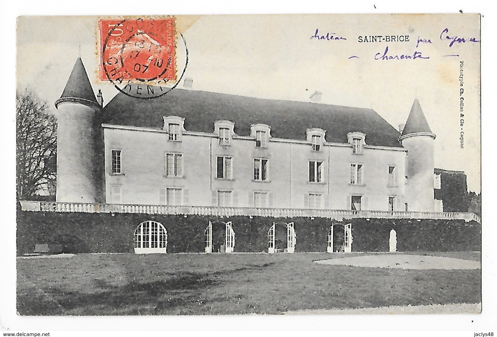 SAINT - BRICE   (cpa 16)  Le Château    -  L 1 - Cognac