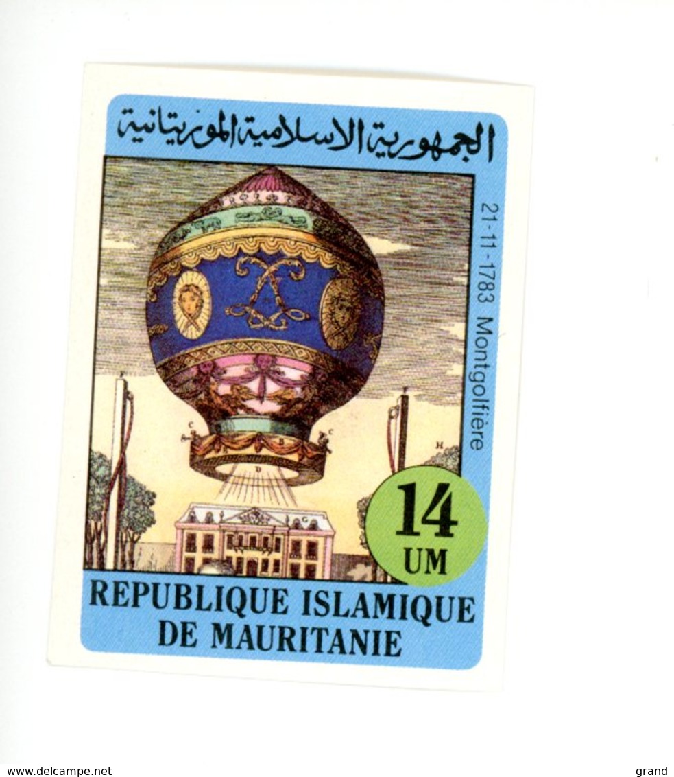 Mauritanie- ,montgolfière-Timbre De La Série Non Dentelé***MNH - Airships