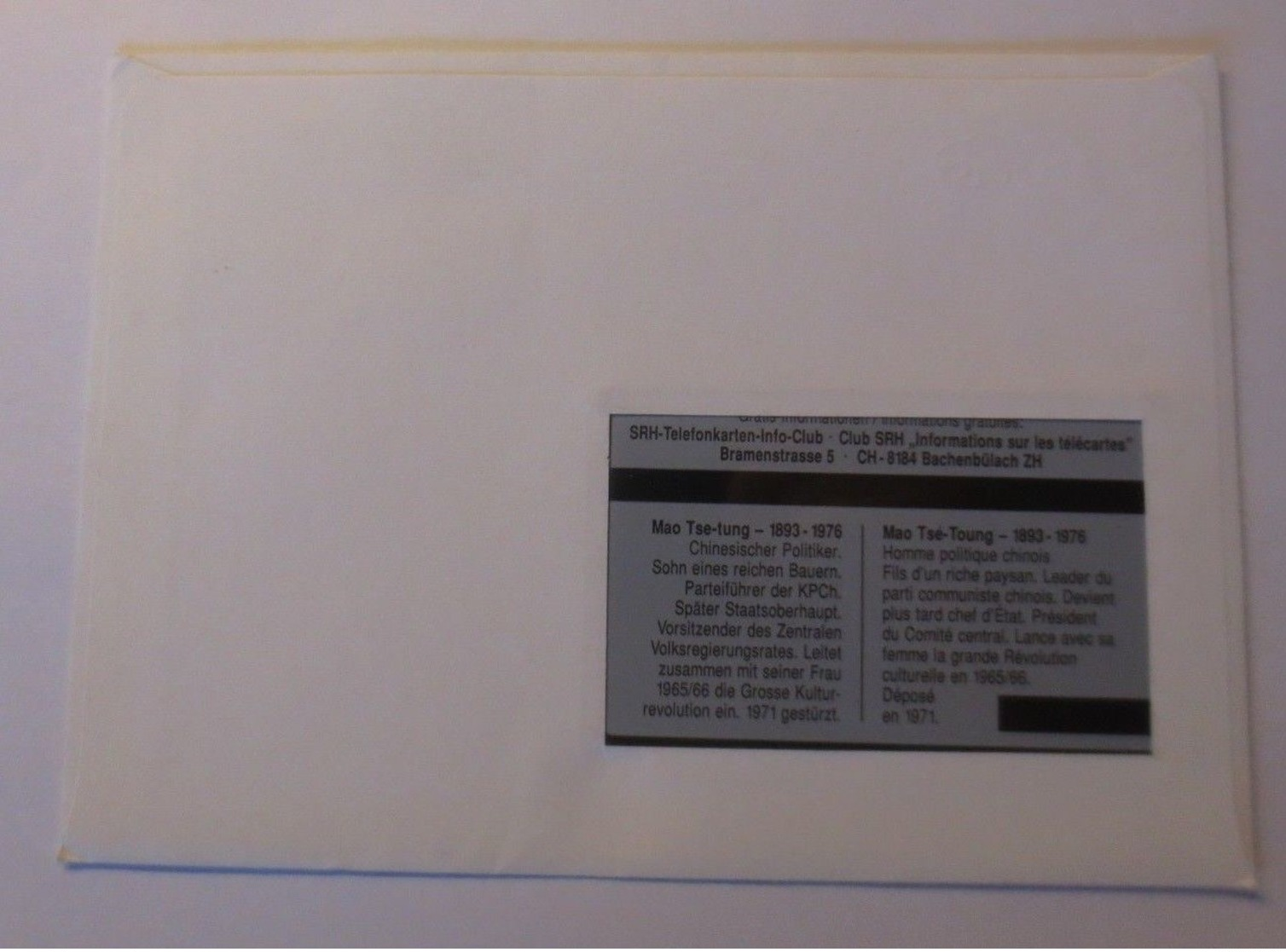 Telefonkarten USA- New York, Mao Tse Tung - Wertstufe 5,25 $ - Unbenutzt, 1993 ♥ - Sonstige & Ohne Zuordnung