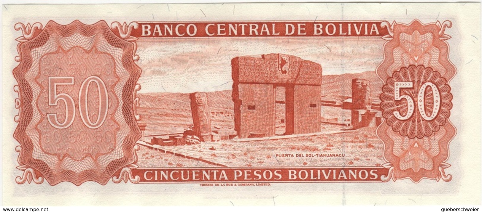 B24 - BOLIVIE 50 Pesos Bolivianos 1962 - Bolivie