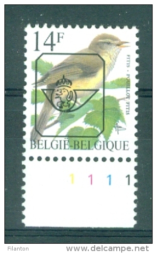 BELGIE - Preo Nr 838 P8 (fluor) - Plaatnummer 1 - PRECANCELS - BUZIN - MNH** - Typo Precancels 1986-96 (Birds)