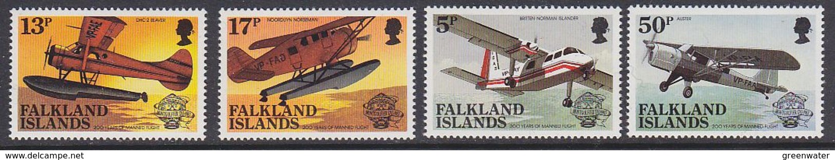 Falkland Islands 1983 Bicentenary Of Manned Flight  4v ** Mnh (41751) - Falklandeilanden