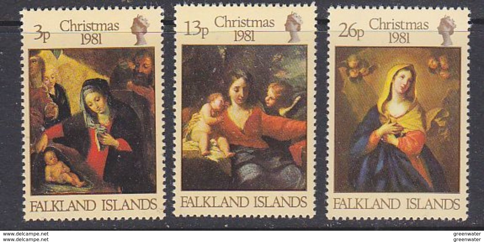 Falkland Islands 1981 Christmas 3v ** Mnh (41752) - Falklandeilanden