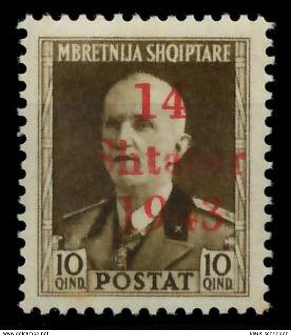 BES. 2WK ALBANIEN Nr 5 Postfrisch X88A1DA - Bezetting 1938-45