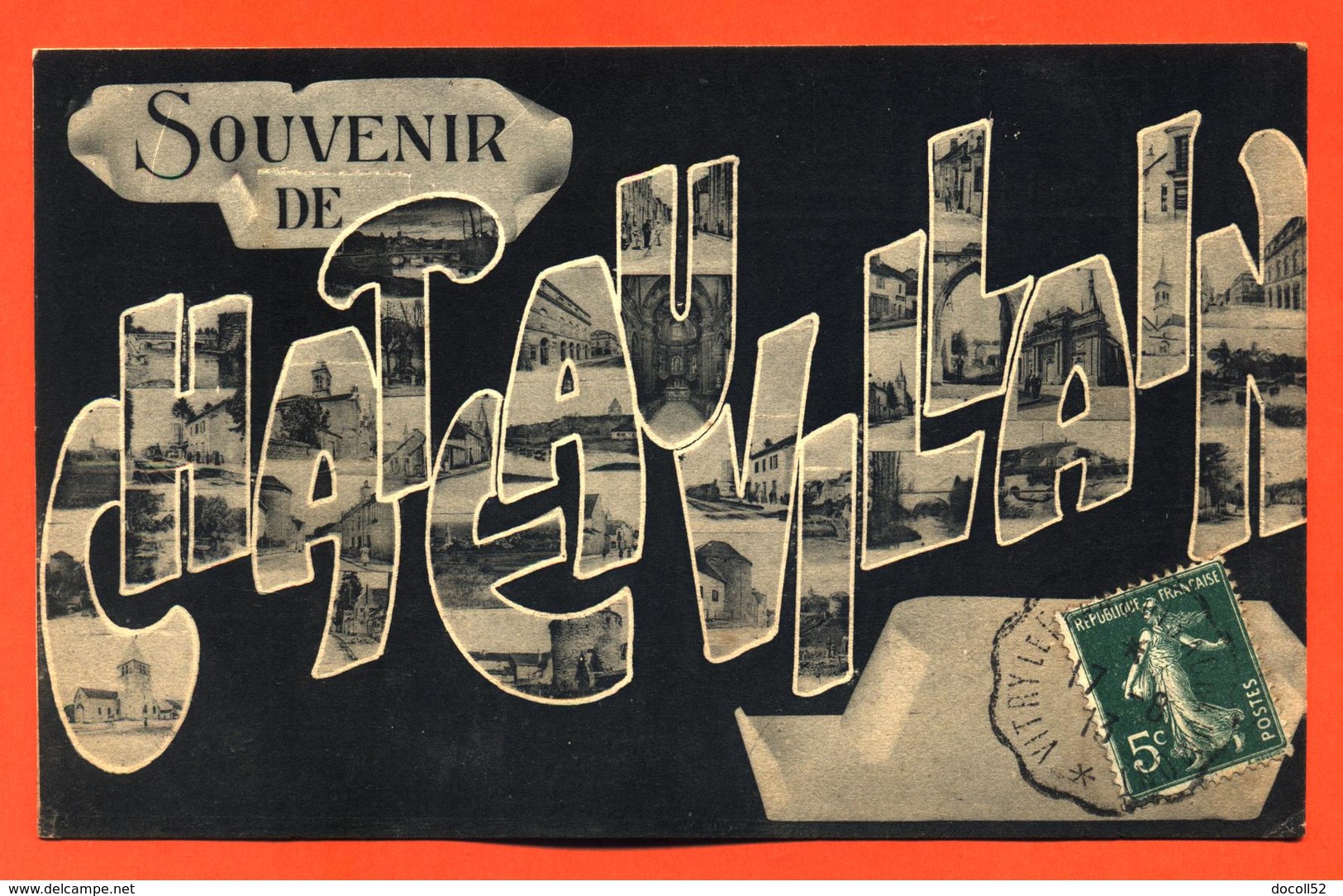 CPA 52 Chateauvillain " Souvenir De Chateauvillain " Carte Multivues - Chateauvillain