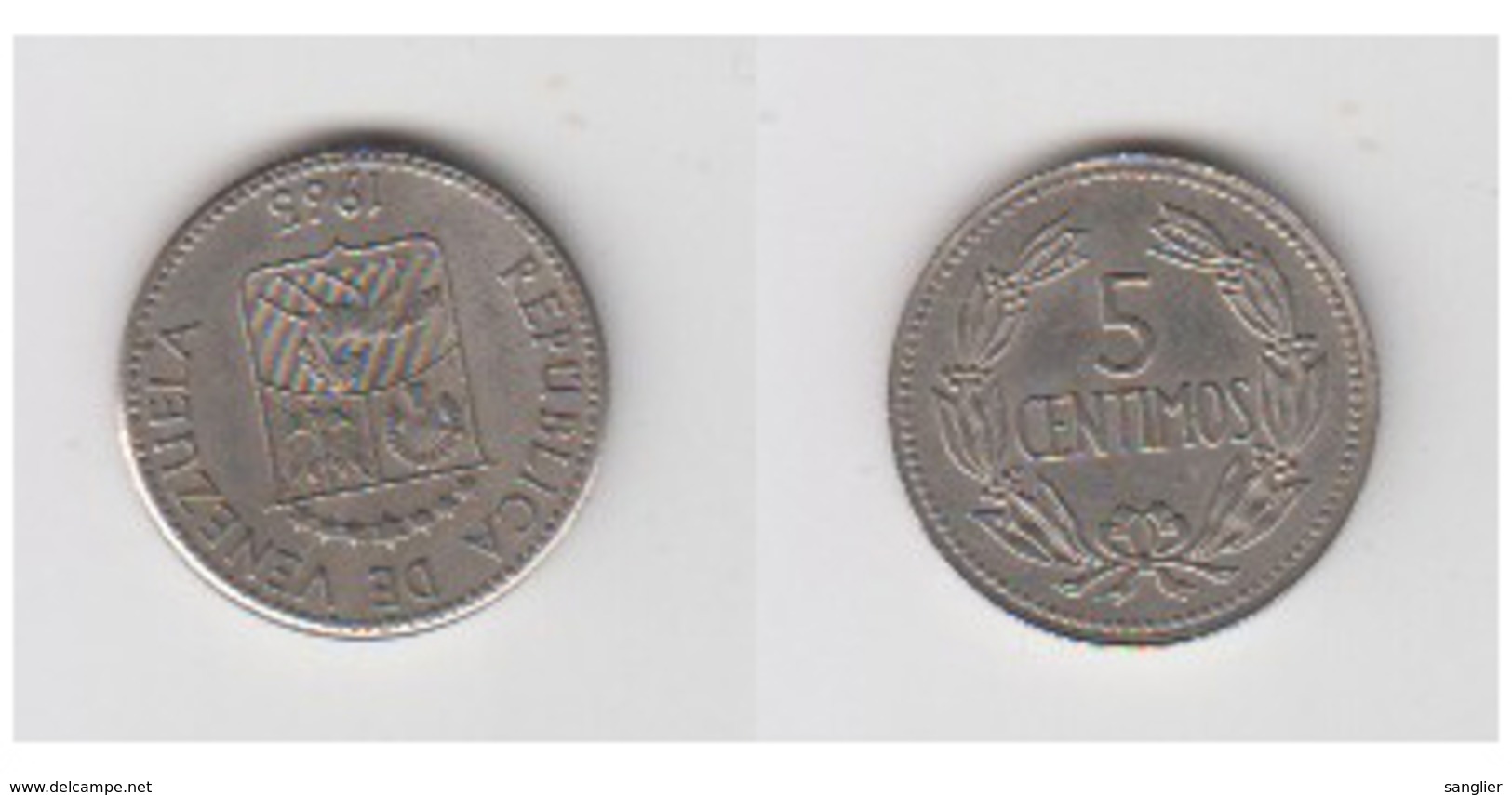 VENEZUELA -5 CENTIMOS 1965 - Venezuela