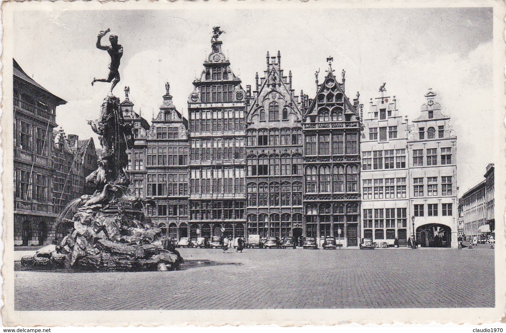 CARTOLINA - POSTCARD - BELGIO - ANVERS - GROTE MARKT EN STANDBEELD BRADO - Altri & Non Classificati