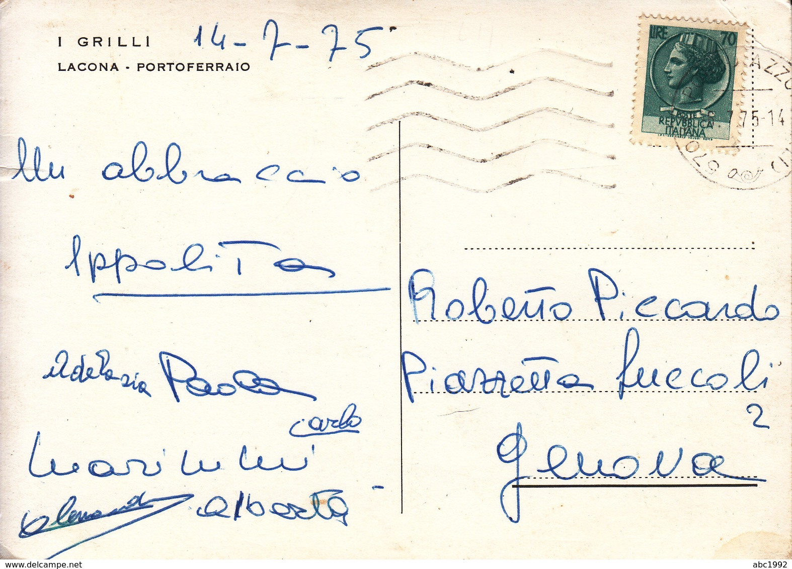 243 -  Lacona - Portoferraio - I Grilli - Other & Unclassified