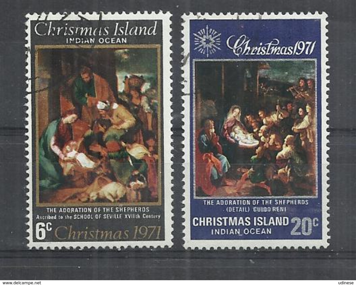 CHRISTMAS ISLAND 1971 - CHRISTMAS - CPL. SET - USED OBLITERE GESTEMPELT USADO - Christmas Island