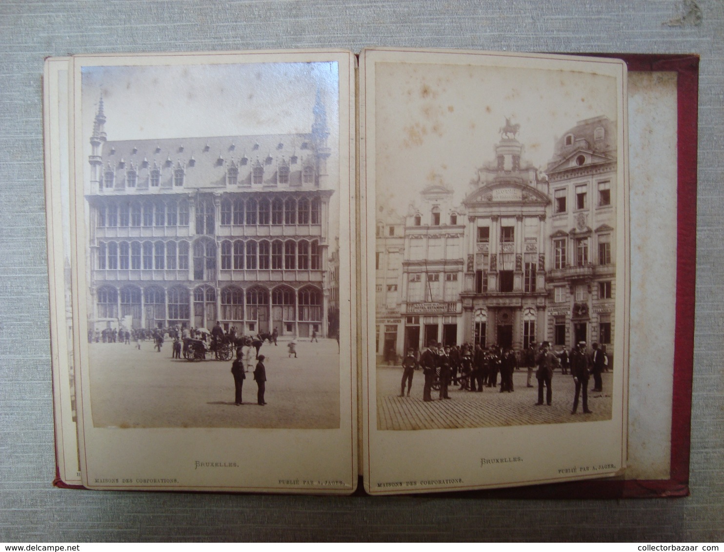 Album souvenir 24 photographies ca1890 "  Souvenir de Bruxelles " Photo publie par A. JAGER FOTO BELGIUM BELGIQUE