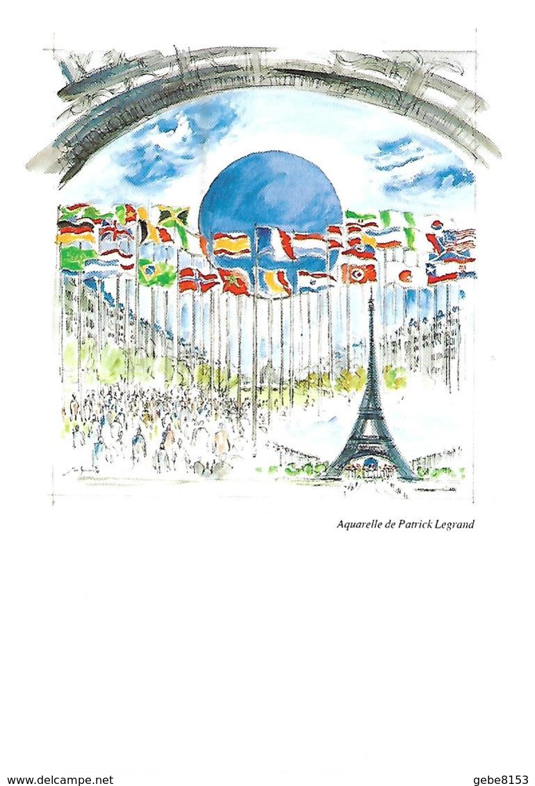 3 Mars 1998 100 Jours Avant Mondial En France Cachet Temporaire Paris Tour Eiffel Timbre Rond Ballon - 1998 – France