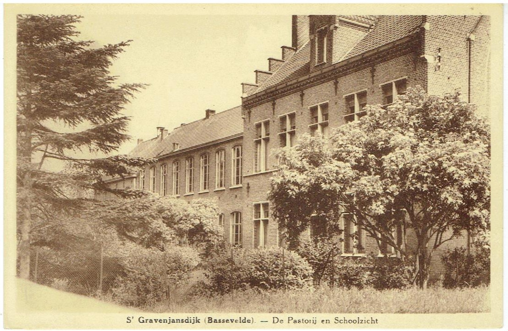 BASSEVELDE - Assenede - S'Gravenjansdijk - De Pastorij En Schoolzicht - Assenede