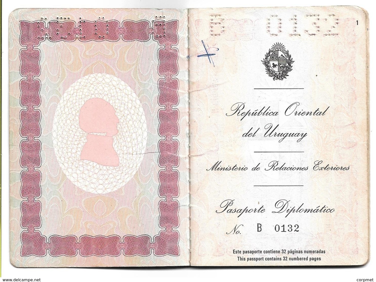 URUGUAY  - DIPLOMATIC   PASSPORT - PASSEPORT +  Previous Presidential Letter With Designation To JAPAN Embassy (scan 8) - Historical Documents