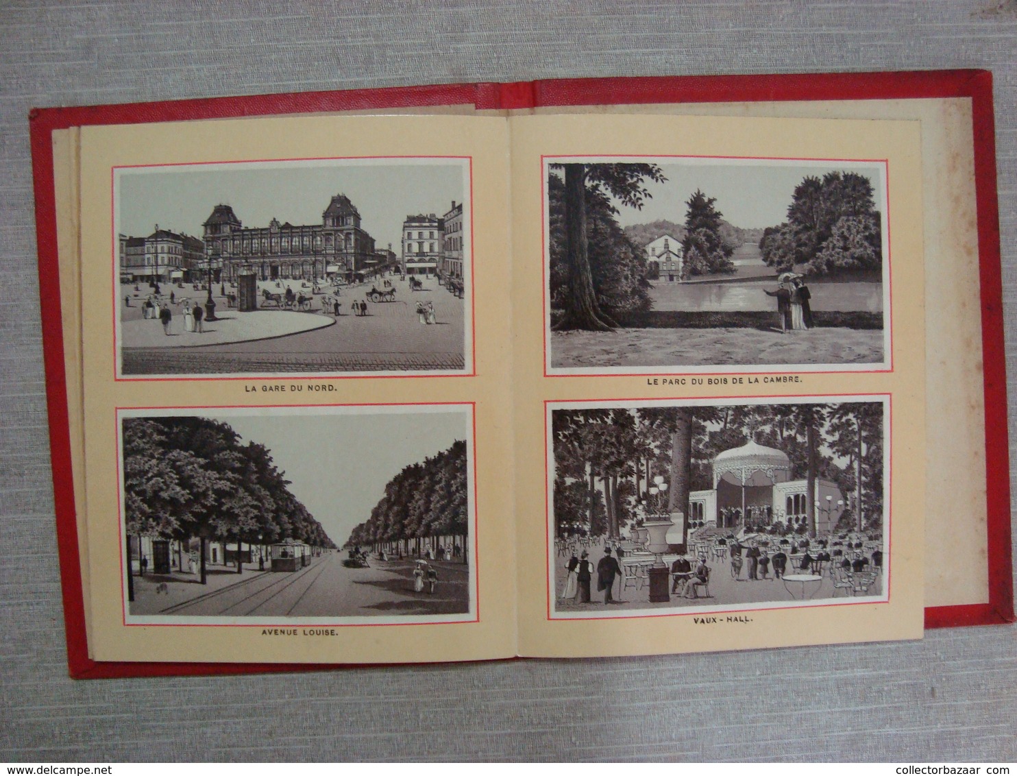 Album souvenir printed photographies ca1897 "  Souvenir de Bruxelles " Exposition 1897 panorama FOTO BELGIUM BELGIQUE