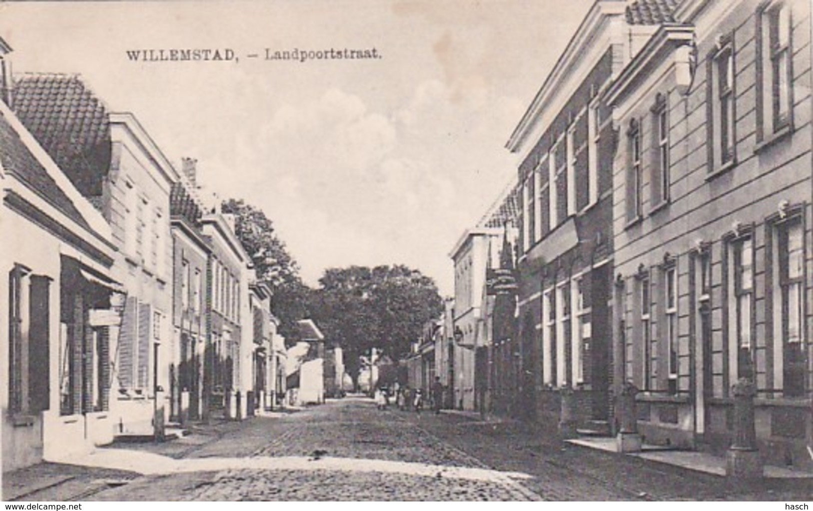 1846	95	Willemstad, Landpoortstraat Met Hotel Stalhouderij En Uitspanning. (zie Achterkant) - Autres & Non Classés