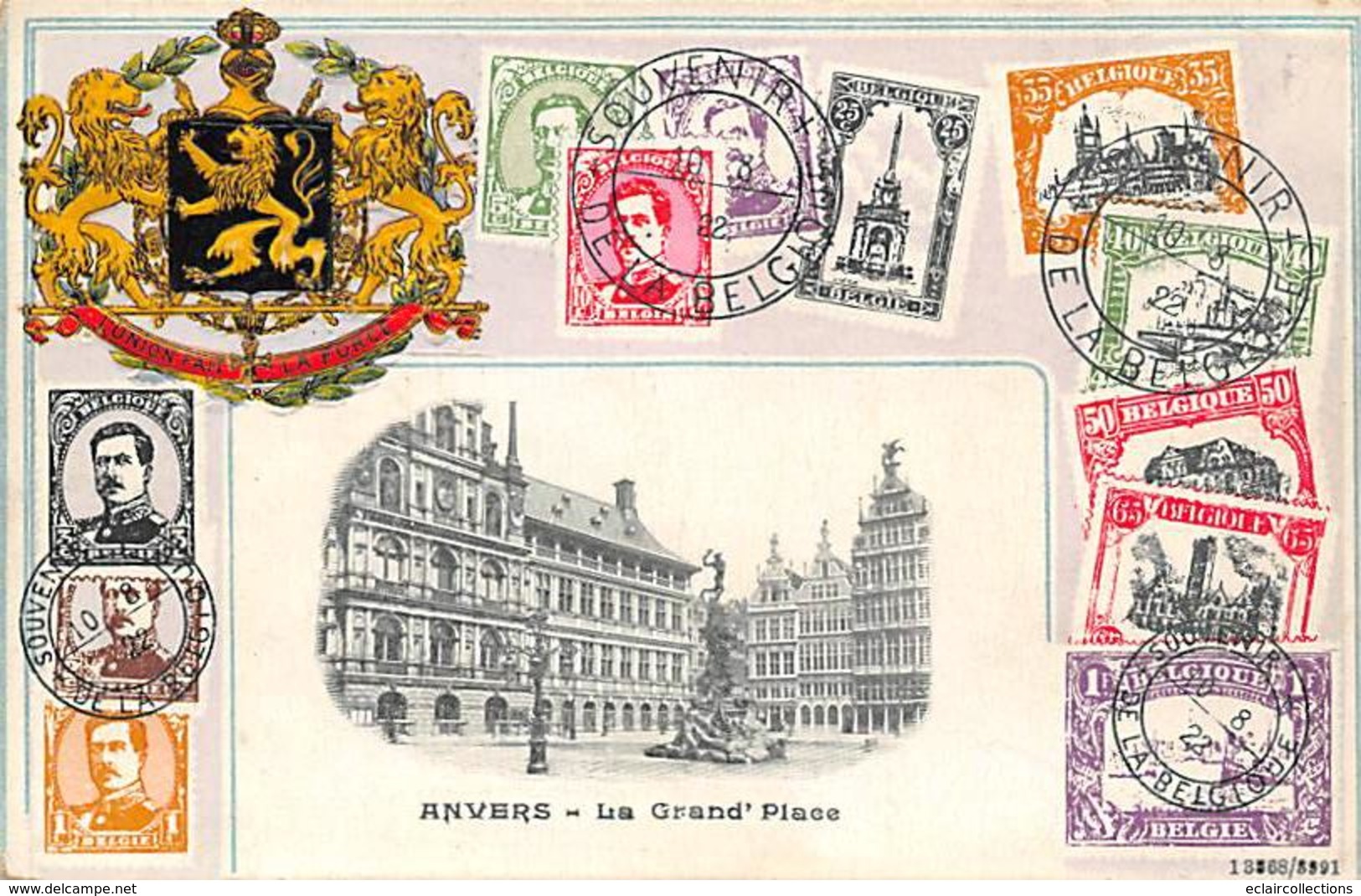 Thème  Représentation De Timbres:     Anvers . Belgique  (voir Scan) - Postzegels (afbeeldingen)
