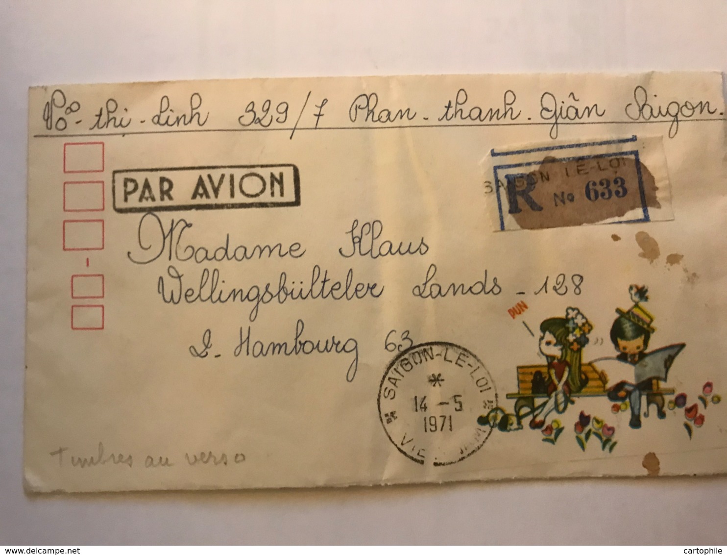 SOUTH VIET NAM - Registered Letter 1971 From SAIGON - Air Mail To Germany - Vietnam