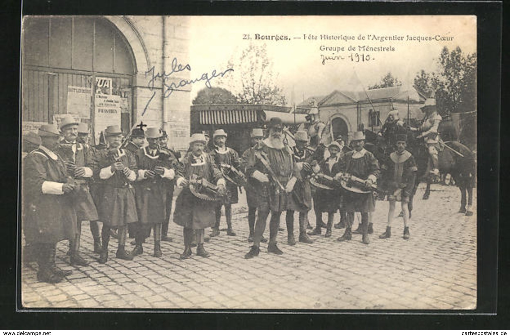 CPA Bourges, Fete Historique De L`Argentier Jacques-Coeur, Groupe De Ménestrels - Bourges