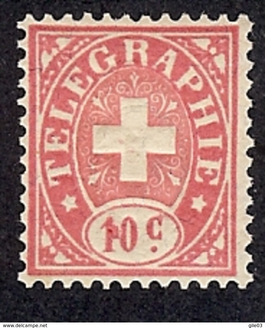 SUISSE  1881 TIMBRE DE TELEGRAPHE   Yv 2 **  ZUM 14 ** - Franchise