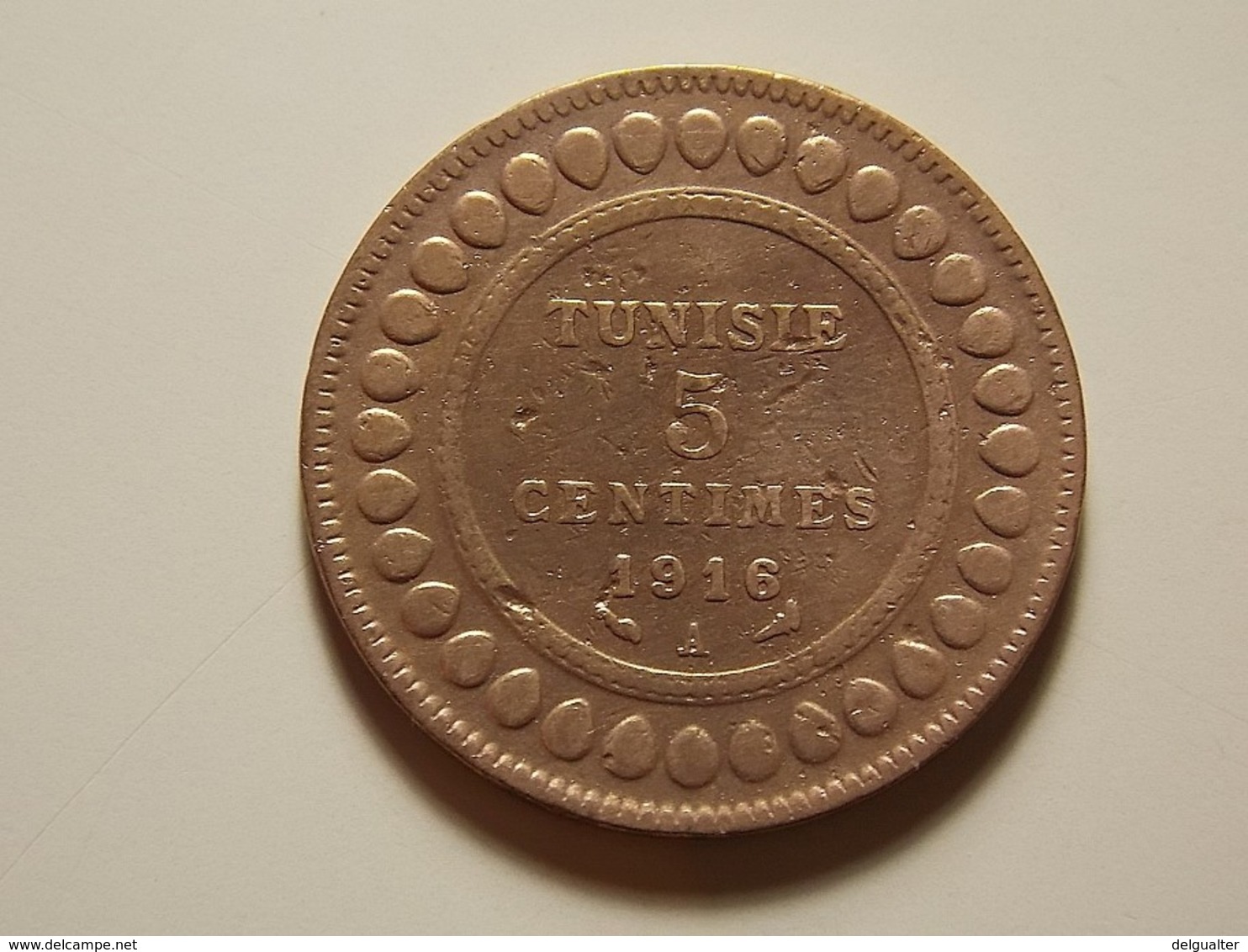 Tunisia 5 Centimes 1916 A - Túnez