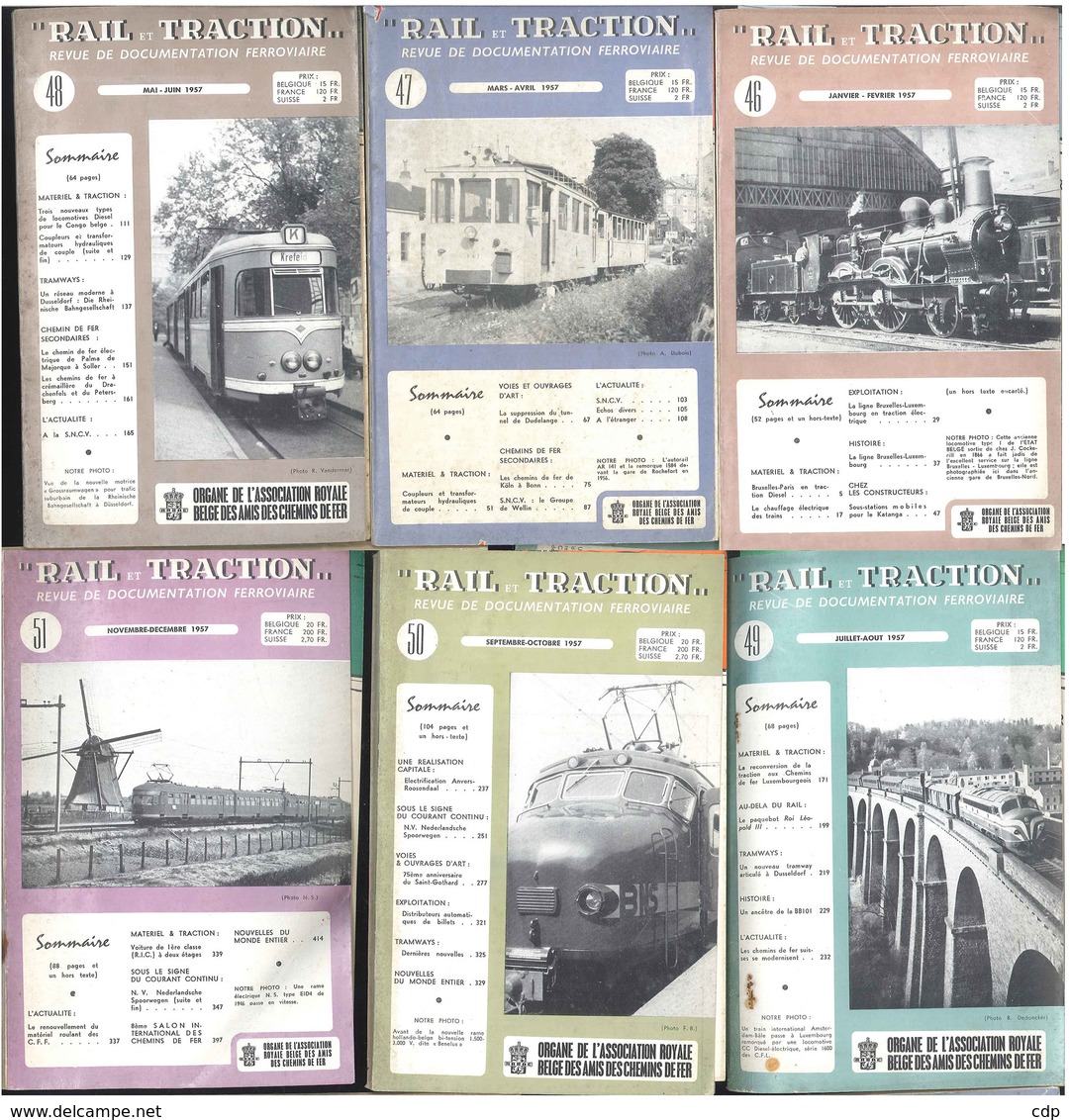 TRAINS   Rail Et Traction 1957 - Trenes