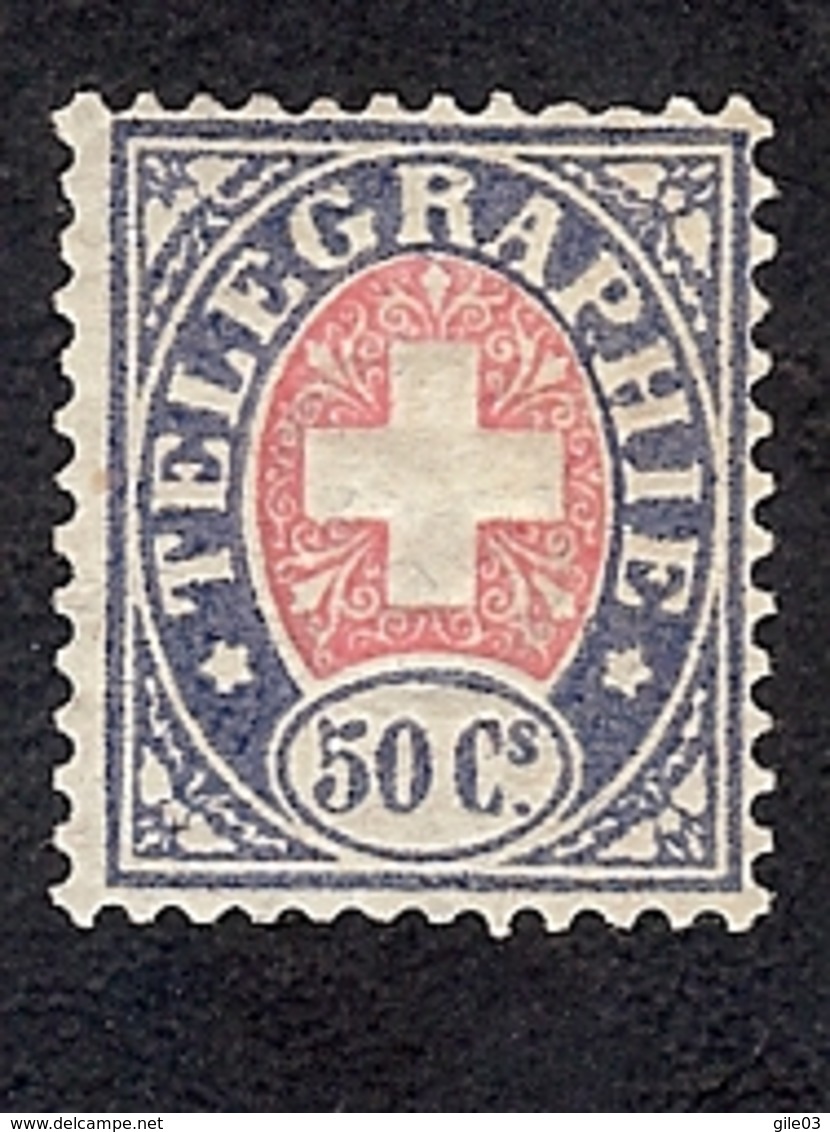 SUISSE  1881 TIMBRE DE TELEGRAPHE   Yv 4 **  ZUM 16 ** - Franchise