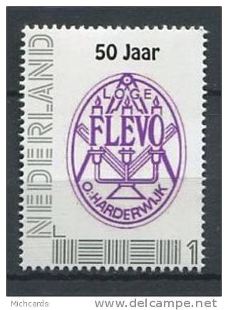 103 PAYS BAS (Nederland) - Flevo (Mauve) Masonic Franc Maconnerie 50 Ans - Neuf ** (MNH) Sans Charniere - Franc-Maçonnerie