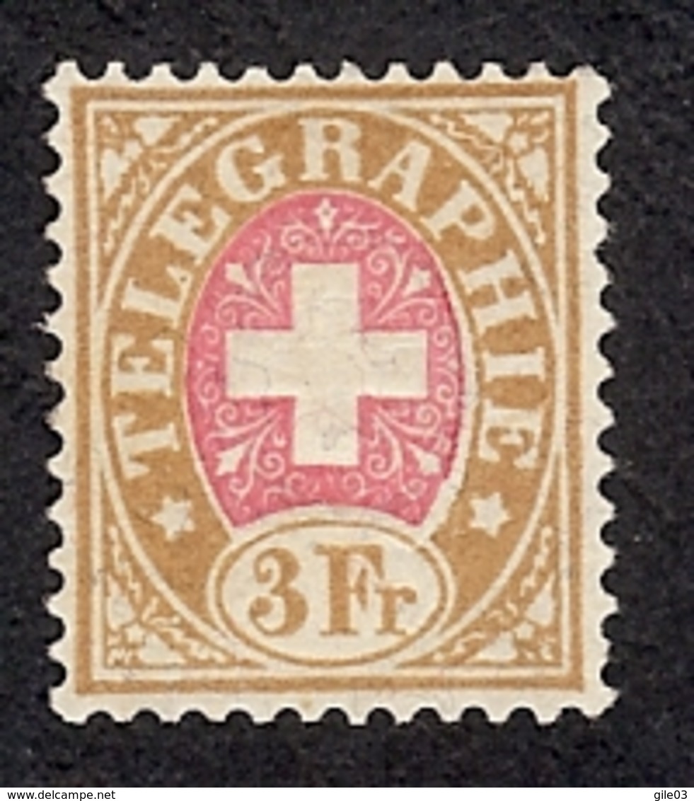 SUISSE  1881 TIMBRE DE TELEGRAPHE   Yv 6 NSG  ZUM 18 NSG - Franchise