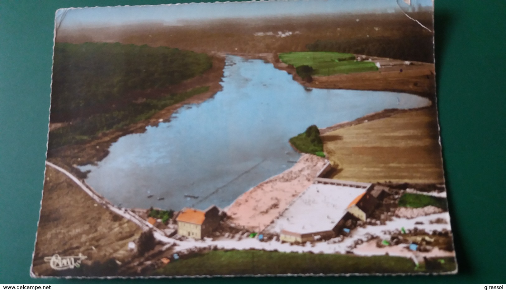 CPSM SAINT AVOLD MOSELLE VUE AERIENNE LE LAC D ODREFANG ED CIM 1959 - Saint-Avold