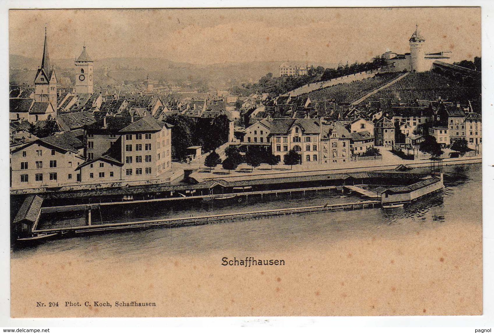 Suisse : Schaffhouse : ( Schaffhausen ) : Vue Générale - Schaffhouse