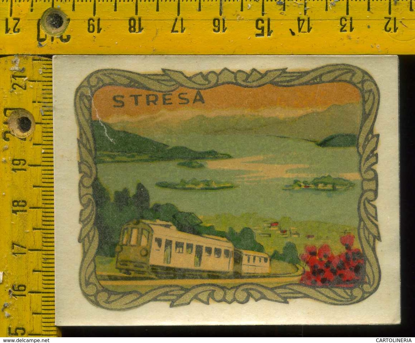 Originale Souvenir Decalcomania D' Epoca Verbania Lago Maggiore Stresa - Verbania