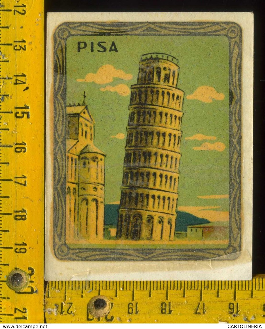 Originale Souvenir Decalcomania D' Epoca Pisa Città - Pisa