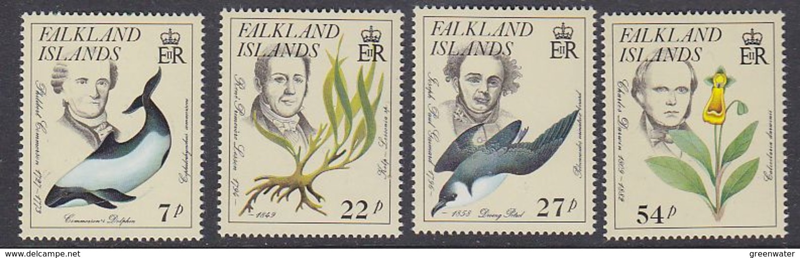 Falkland Islands 1985 Early Naturalists 4v ** Mnh (41753) - Falklandeilanden