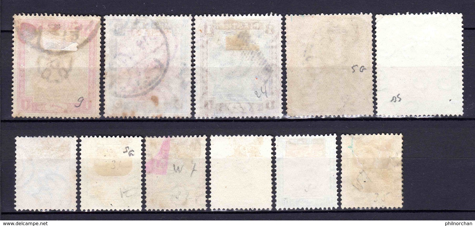 Sudan 1898/1927 N°9,23,24,35,38,39,40,41,42,43,45   1,20 € (cote 7,30 €  11 Valeurs) - Sudan (...-1951)