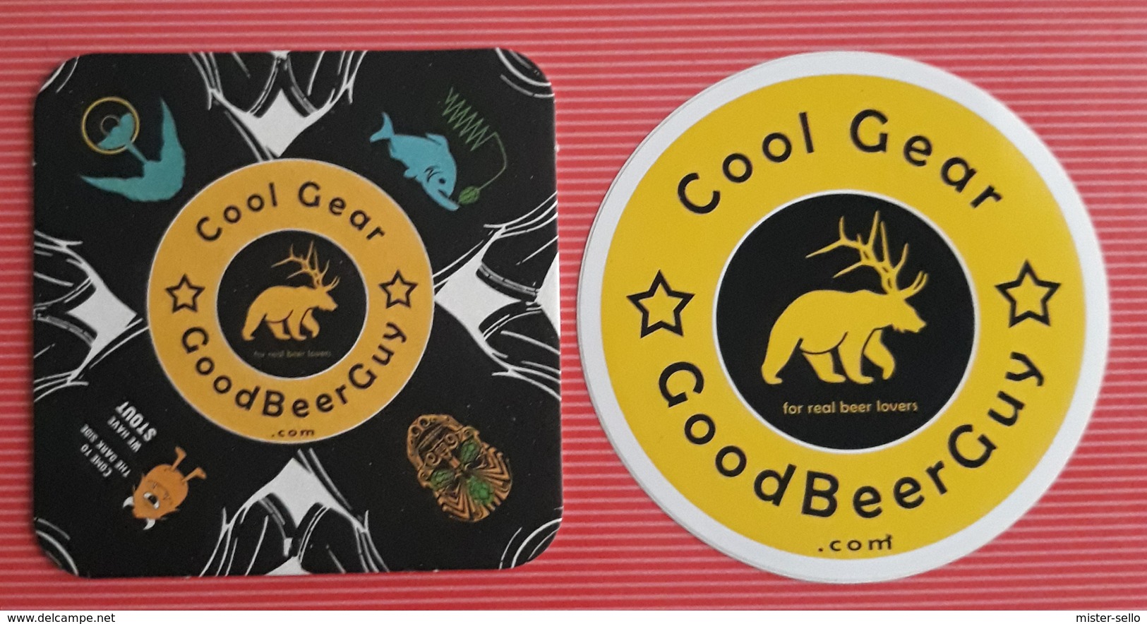 POSAVASOS GOODBEERGUY + PEGATINA. - Portavasos