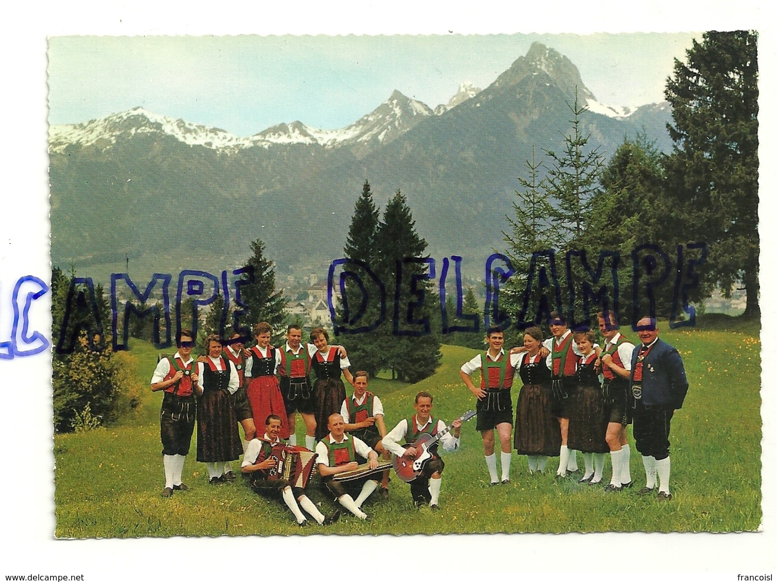 Autriche. Tyrol. Tirol. Groupe Folklorique Lechaschau. Accordéon, Guitare, .... Hahnenkamm Und Gernspitze - Danses