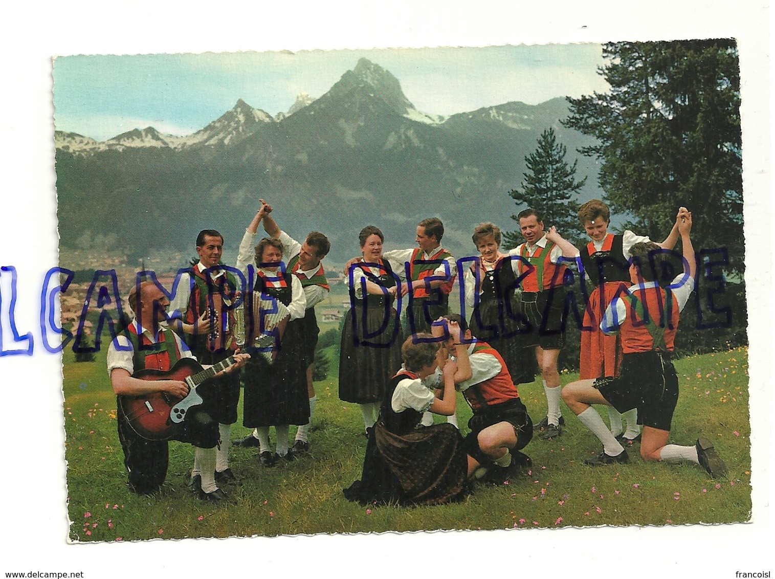 Autriche. Tyrol. Tirol. Groupe Folklorique Lechaschau. Figurentanz. Figures De Danse. Gernspitze. Accordéon, Guitare - Danses