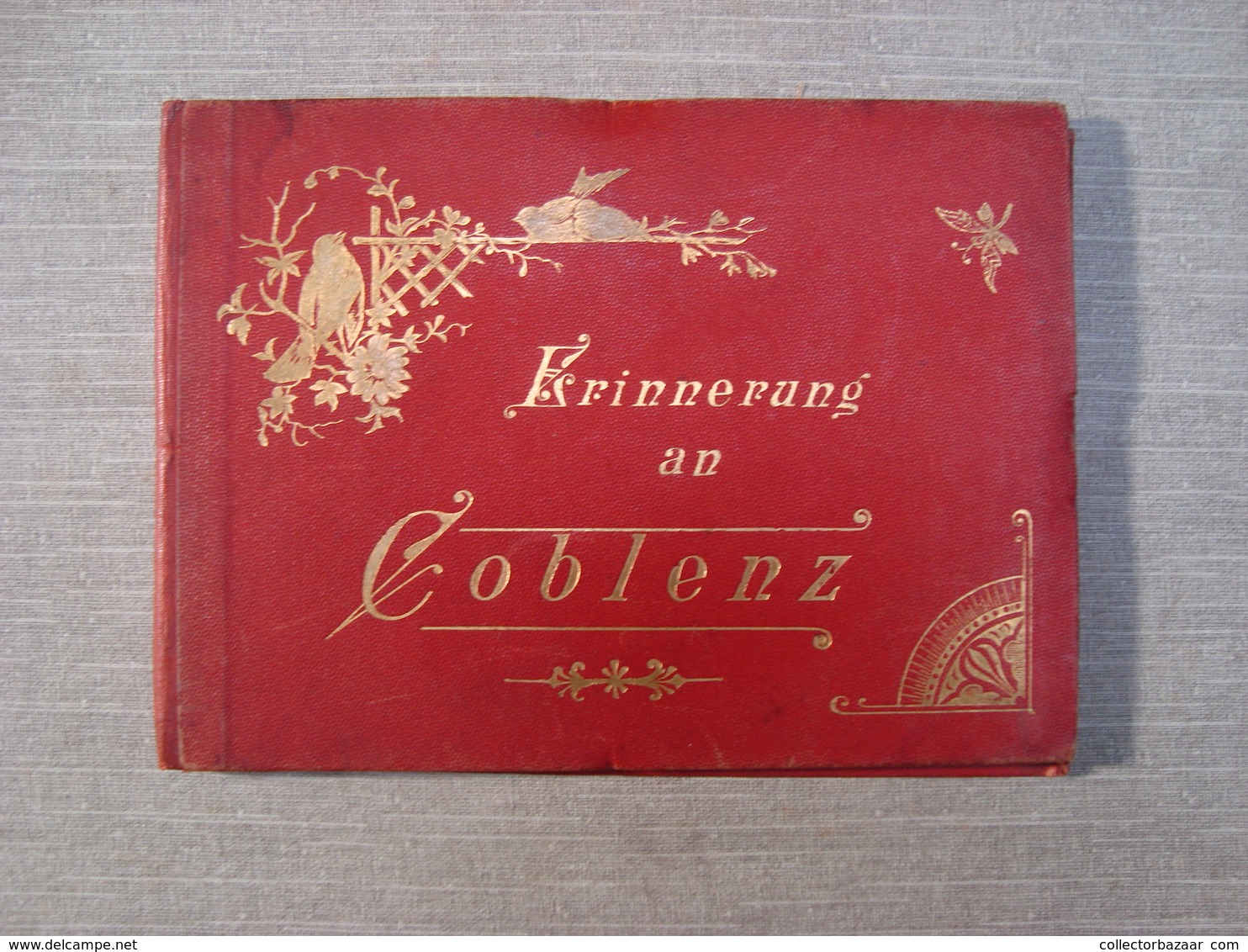 Album Souvenir Printed Photographies Ca1890 Erinnerung An Coblenz Litho Blümlein & Co Frankfurt A.M. - Ancianas (antes De 1900)