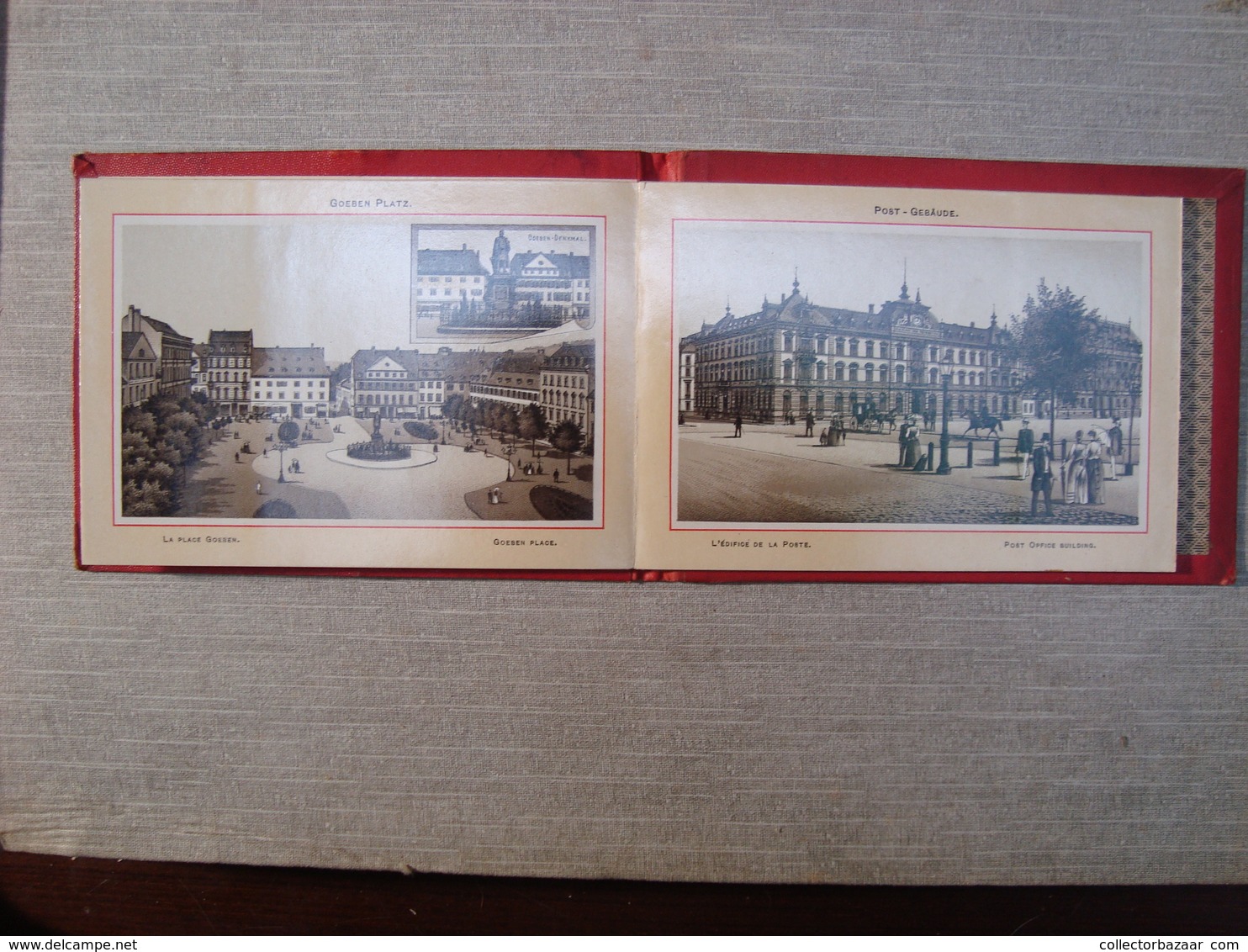 Album Souvenir Printed Photographies Ca1890 Erinnerung An Coblenz Litho Blümlein & Co Frankfurt A.M. - Ancianas (antes De 1900)