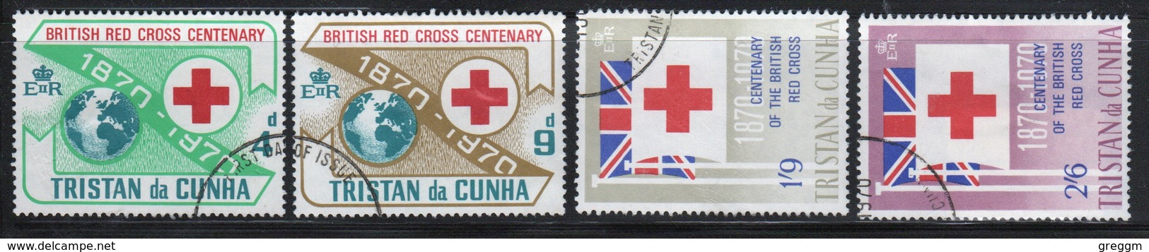 Tristan Da Cunha 1970 Complete Set Of Stamps Commemorating Centenary Of The British Red Cross. - Tristan Da Cunha